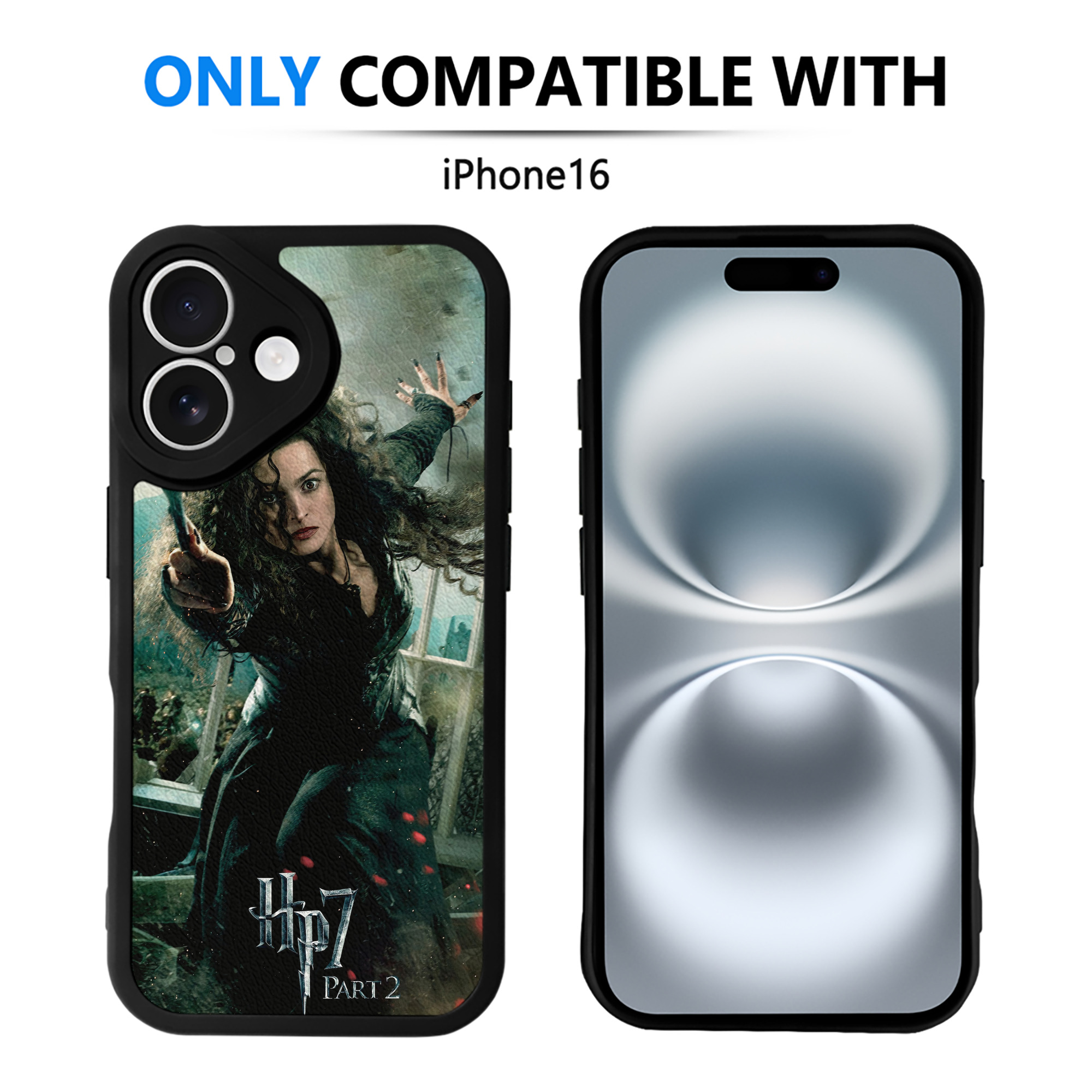 （画像用） Harry Potter ハリー・ポッターシリーズ 【iPhone 16シリーズ対応】シリコンスマホケース（レザー調） 材質：シリコン
